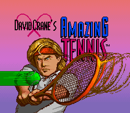David Crane's Amazing Tennis (USA) Title Screen